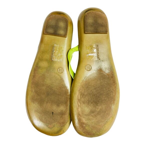 Montego Bay Club Green Summer Beach Retro Slip On Jellies Jelly Sandal Size 9.5 - Picture 2 of 3